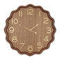 Scalloped Wood Wall Clock 20"D