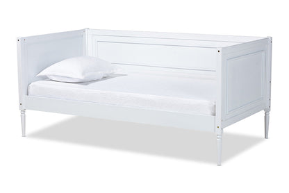 Baxton Studio Daniella Modern and Contemporary White Finished Wood Daybed