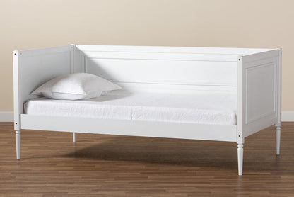 Baxton Studio Daniella Modern and Contemporary White Finished Wood Daybed