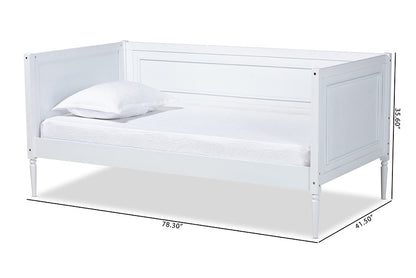 Baxton Studio Daniella Modern and Contemporary White Finished Wood Daybed
