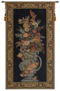Elaborate Blue Urn Floral European Tapestry