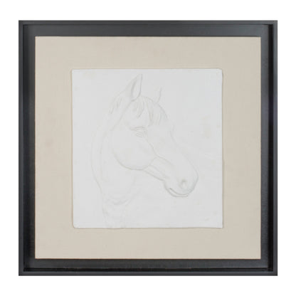 Framed Horse Wall Plaque (Set of 2)