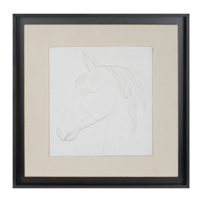 Framed Horse Wall Plaque (Set of 2)