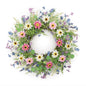 Mixed Wildflower Floral Wreath 24"D