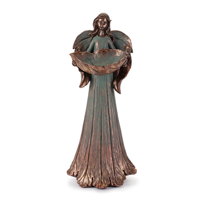 Angel Holding Leaf Bowl (Set of 2)