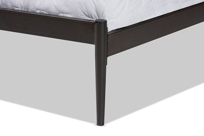Baxton Studio Dora Modern and Contemporary Industrial Black Finished Metal Queen Size Platform Bed
