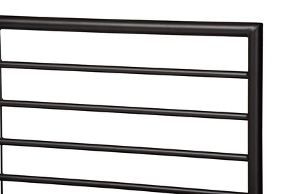 Baxton Studio Alva Modern and Contemporary Industrial Black Finished Metal Full Size Platform Bed