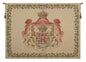 Lion Crest Beige Large European Tapestry