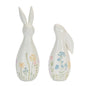 Pastel Floral Rabbit Figurines (Set of 2)