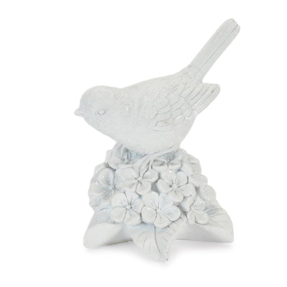 Bird on Floral Pedestal Figurines (Set of 2)