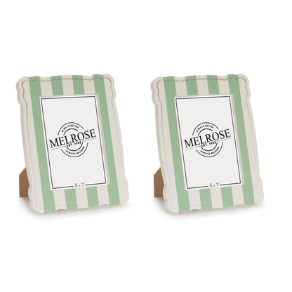 Striped Scalloped Photo Frame (Set of 2)