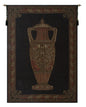Amphora Chenille Black with Border Belgian Tapestry