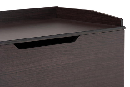 Baxton Studio Mariam Modern and Contemporary Dark Brown Finished Wood Cat Litter Box Cover House