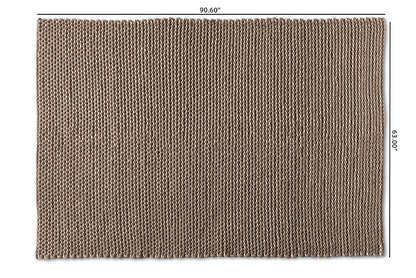 Baxton Studio Colemar Modern and Contemporary Brown Handwoven Wool Dori Blend Area Rug