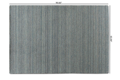 Baxton Studio Aral Modern and Contemporary Blue Handwoven Wool Area Rug