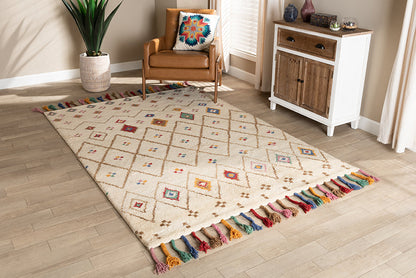Baxton Studio Cremono Modern and Contemporary Multi-Colored Hand-Tufted Wool Area Rug