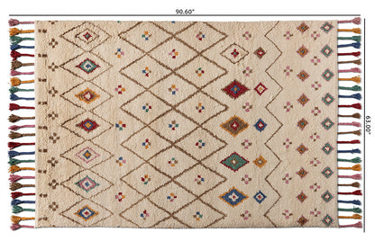 Baxton Studio Cremono Modern and Contemporary Multi-Colored Hand-Tufted Wool Area Rug