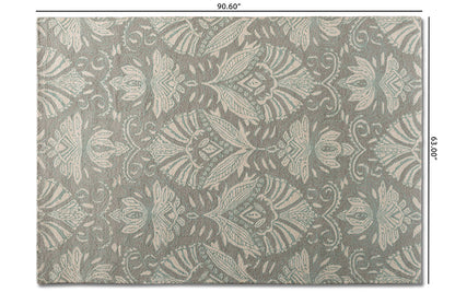 Baxton Studio Morain Modern and Contemporary Grey Hand-Tufted Wool Area Rug