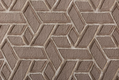 Baxton Studio Vigo Modern and Contemporary Sand Hand-Tufted Wool Blend Area Rug