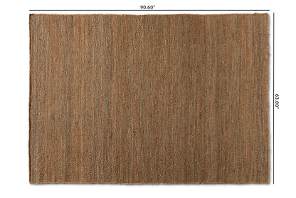 Baxton Studio Flamings Modern and Contemporary Brick Handwoven Hemp Area Rug