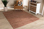 Baxton Studio Flamings Modern and Contemporary Rust Handwoven Hemp Area Rug