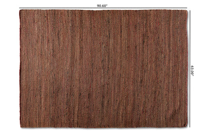 Baxton Studio Flamings Modern and Contemporary Rust Handwoven Hemp Area Rug