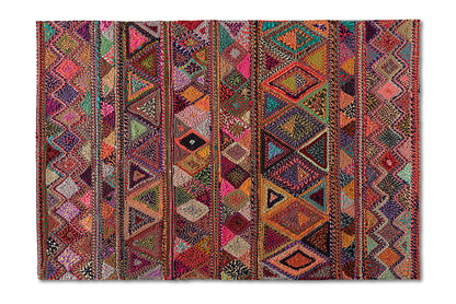 Baxton Studio Bagleys Modern and Contemporary Multi-Colored Handwoven Fabric Area Rug