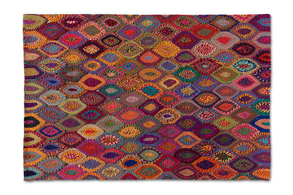 Baxton Studio Addis Modern and Contemporary Multi-Colored Handwoven Fabric Area Rug
