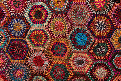 Baxton Studio Adailo Modern and Contemporary Multi-Colored Handwoven Fabric Area Rug