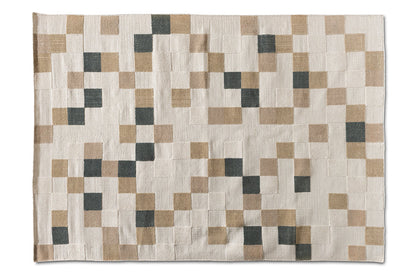 Baxton Studio Barbon Modern and Contemporary Ivory and Grey Handwoven PET Yarn Indoor and Outdoor Area Rug
