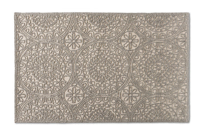 Baxton Studio Borneo Modern and Contemporary Grey Hand-Tufted Wool Area Rug