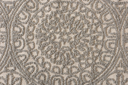Baxton Studio Borneo Modern and Contemporary Grey Hand-Tufted Wool Area Rug