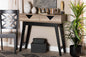 Baxton Studio Wales Modern and Contemporary Light Brown Finished Wood 2-Drawer Console Table