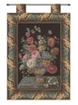 Flower Basket Black European Tapestry