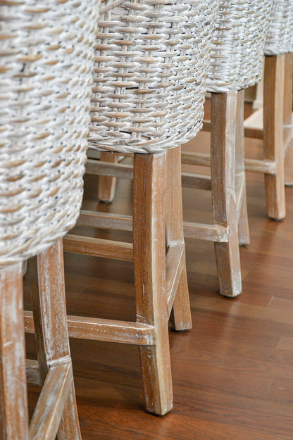 Alfresco Counter Stool Kuba Weave Savannah Wash