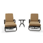 Grand Bonaire Weave  Swivel Chaise Lounge Set of 3