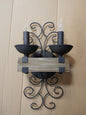 2 Pack Ridge Line Double Sconce