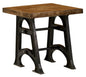 Mango Wood Industrial Lamp Table