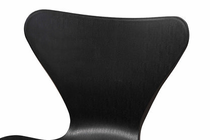 Baxton Studio Jaden Modern and Contemporary Black Plastic and Black Metal 4-Piece Dining Chair Set