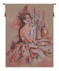 Lady In Rose Belgian Tapestry Wall Art