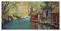 River Place Stretched Wall Tapestry