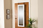 Baxton Studio Richelle Modern and Contemporary White Finished Wood Hanging Jewelry Armoire with Mirror