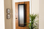 Baxton Studio Richelle Modern and Contemporary Black Finished Wood Hanging Jewelry Armoire with Mirror