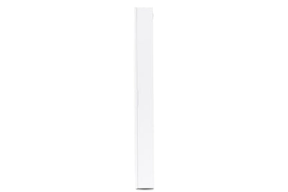 Baxton Studio Pontus Modern and Contemporary White Finished Wood Wall-Mountable Jewelry Armoire with Mirror