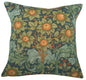 Orange Tree w/Arabesques Blue French Cushion