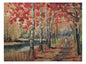 River Walk  Stretched Wall Tapestry