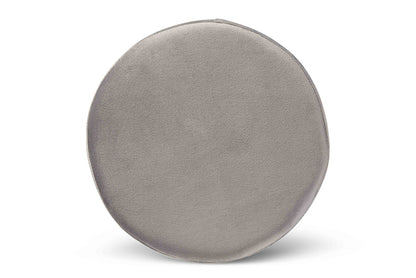 Baxton Studio Chaela Contemporary Glam and Luxe Grey Velvet Fabric Upholstered and Gold Finished Metal Ottoman