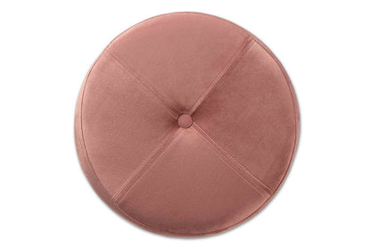Baxton Studio Malina Contemporary Glam and Luxe Pink Velvet Fabric Upholstered and Gold Finished Metal Storage Ottoman