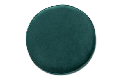 Baxton Studio Thurman Contemporary Glam and Luxe Green Velvet Fabric Upholstered and Gold Finished Metal Ottoman