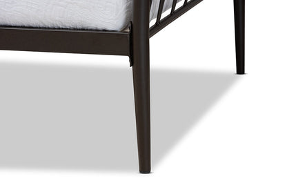 Baxton Studio Lysa Modern and Contemporary Black Finished Metal Twin Size Daybed